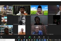 Foto Dokumentasi Mas IIng dalam Rangka Halal Bi Halal Secara Virtual 1444 H