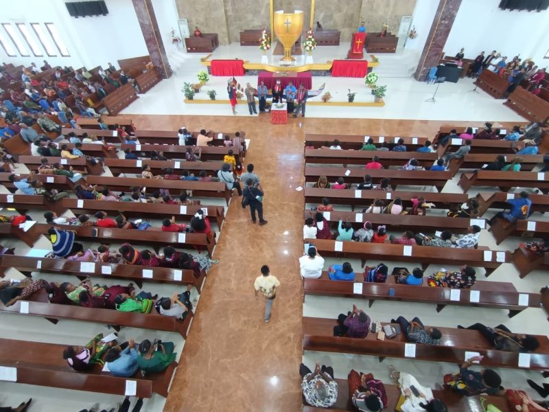 Foto: Klasis Yalimo Anggruk Jemaat Metanoia merayakan ibadah syukuran Hari Ulang Tahun (HUT) ke-170 Pekabaran Injil di Tanah Papua Rabu (05/02/2025) pagi.