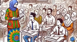 Ilustrasi: Guru Mengajar|| Nafian Faiz||suarautama.id