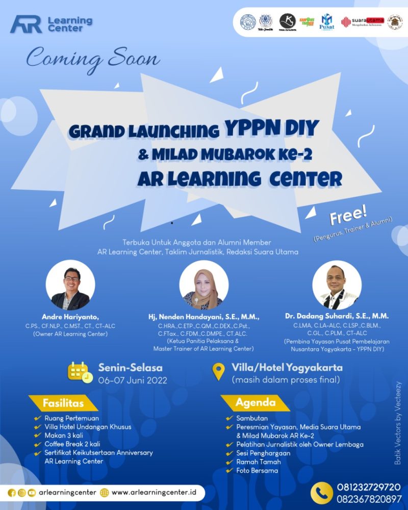 Foto: Grand launching YPPN DIY & milad mubarok ke-2 AR Learning Center/Suara Utama