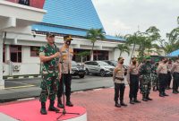 Foto: Aksi BEM dan Ormawa Politeknik Negeri Bengkalis serta Aliansi Mahasiswa Cipayung serta Paguyuban se-Kabupaten dikawal oleh Polres Bengkalis/Suara Utama ID 