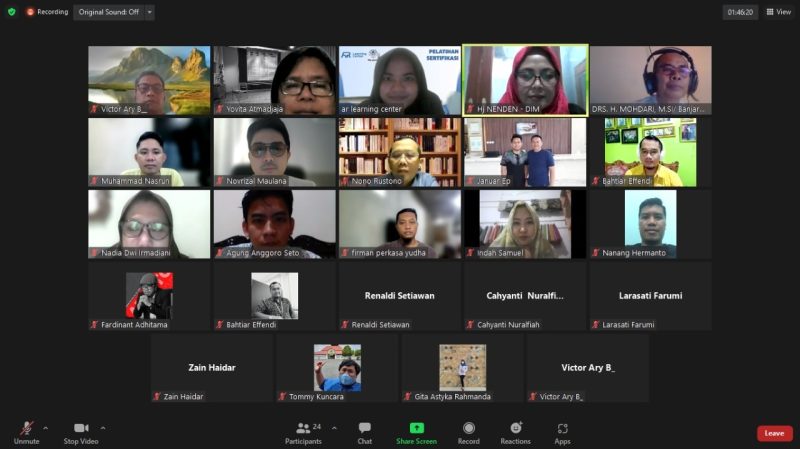 Foto: Pelatihan Sertifikasi C.FR yang diselenggarakan oleh AR Learning Center/Suara Utama ID