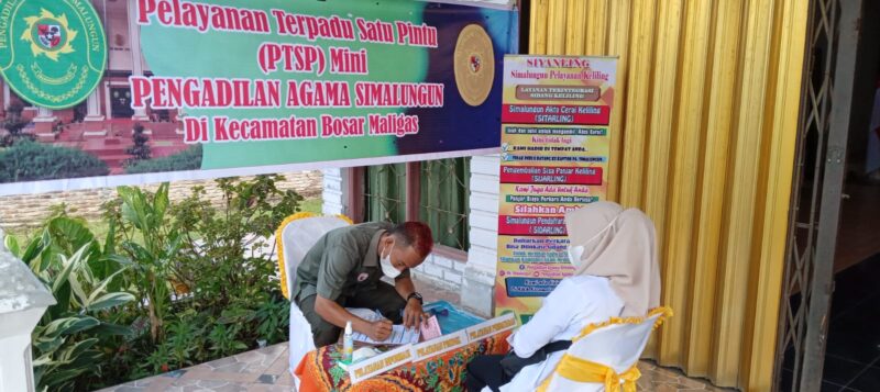 Foto: Pelayanan Terpadu Satu Pintu (PTSP) mini versi Pengadilan Agama Simalungun/Suara Utama ID