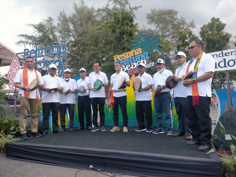 Foto : Sandiaga Uno Buka Pesona Belitong Beach Tahun 2022 di Babel. Mas Andre Hariyanto/Aba (Suara Utama)