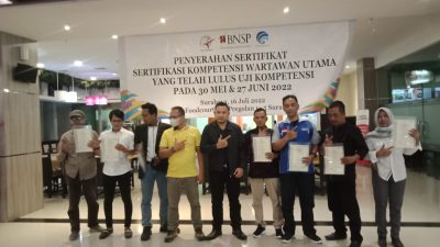 Ditekan Dewan Pers, SKW Berlisensi BNSP dari LSP Pers Indonesia Makin Dipercaya 