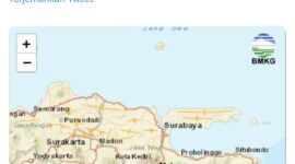 Foto : Pusat Gempa Di Batu, Jawa (Doc. Istimewa BMKG) 