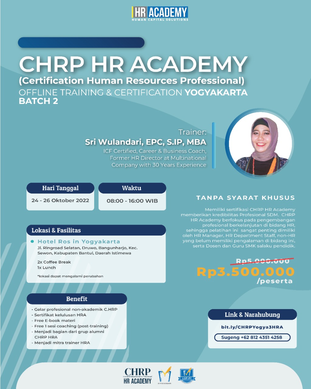 (Foto: Dokumen Pribadi. Kegiatan HR Academy Buka Pelatihan Pengembangan Human Resources Professional di Yogyakarta. Sugeng/Mas Andre Hariyanto/Suara Utama ID)