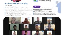 Foto: Dokumen Kegiatan. Pelatihan Restorative Justice dan Mediator diampu oleh Trainer terbaik AR Learning Center Coach Dr. Santy SH MH. Suara Utama ID