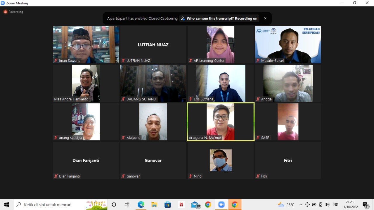 Foto: Dok. Kegiatan Webinar. Jalin Silaturahmi, Yayasan AR Learning Center Sukses Gelar Webinar Nasional bersama Trainer Internasional/Mas Andre Hariyanto.