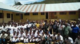 Sukses Terpilih sebagai Ketua OSIS SMK Karel Gobai Paniai Papua. Foto: Dok. Pribadi. Mas Andre H/Oto D. Kayame (SUARA UTAMA)