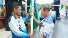Pj. Wali Kota Tebing Tinggi Lepas Atlet Kontingen Porprovsu XI Tahun 2022
