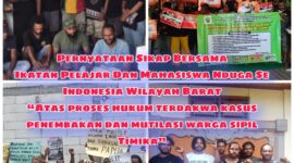 Poster pernyataan sikap oleh mahasiswa Nduga berbagai daerah