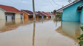 Banjir di Perumahan Grand Korpri Kota Bengkulu