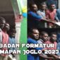 Foto saat penyerahan mandat dan modal awal dari badan pengurus harian ipmapan Jog-lo kepada badan Formatur ipmapan Jog-lo 2023