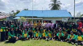 FOTO: Pelepasan Purnatugas KKN Mahasiswa IAIDU Asahan Kisaran Desa Pematang Sei Baru, Kecamatan Tanjung Balai Kabupaten Asahan Provinsi Sumatera Utara