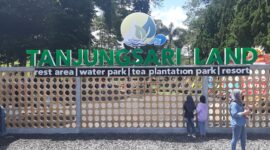 PINTU GERBANG MASUK TANJUNGSARI LAND WONOSOBO (Dok.Ilham Akbar-Suara Utama.id)