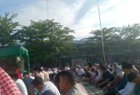 Foto Dokumentasi Suhardi, Jamaah sholat idul fitri 1444 H di PDM. Muhammadiyah Asahan