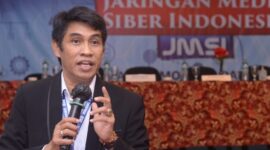 Independensi Wartawan. Mahmud Marhaba, Ketua Umum DPP PJS & Alumni AR Learning Center. Foto: Mahmud Marhaba/Mas Andre Hariyanto (SUARA UTAMA)