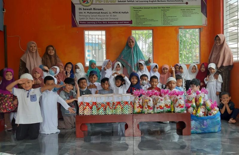 Momentum Ramadan Kids 1444H TK Abi 'Nd Ummi School Medan. Foto: Presty Zulianingsih (SUARA UTAMA)