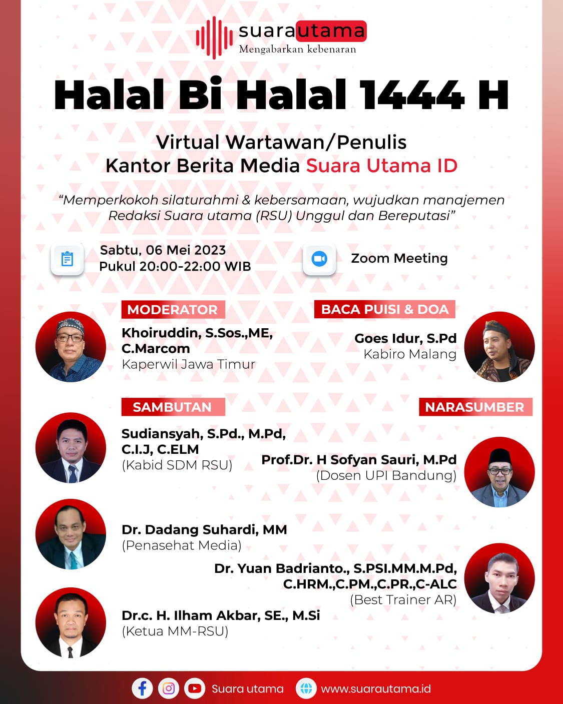 Halal Bihalal Virtual Redaksi Suara Utama (RSU)