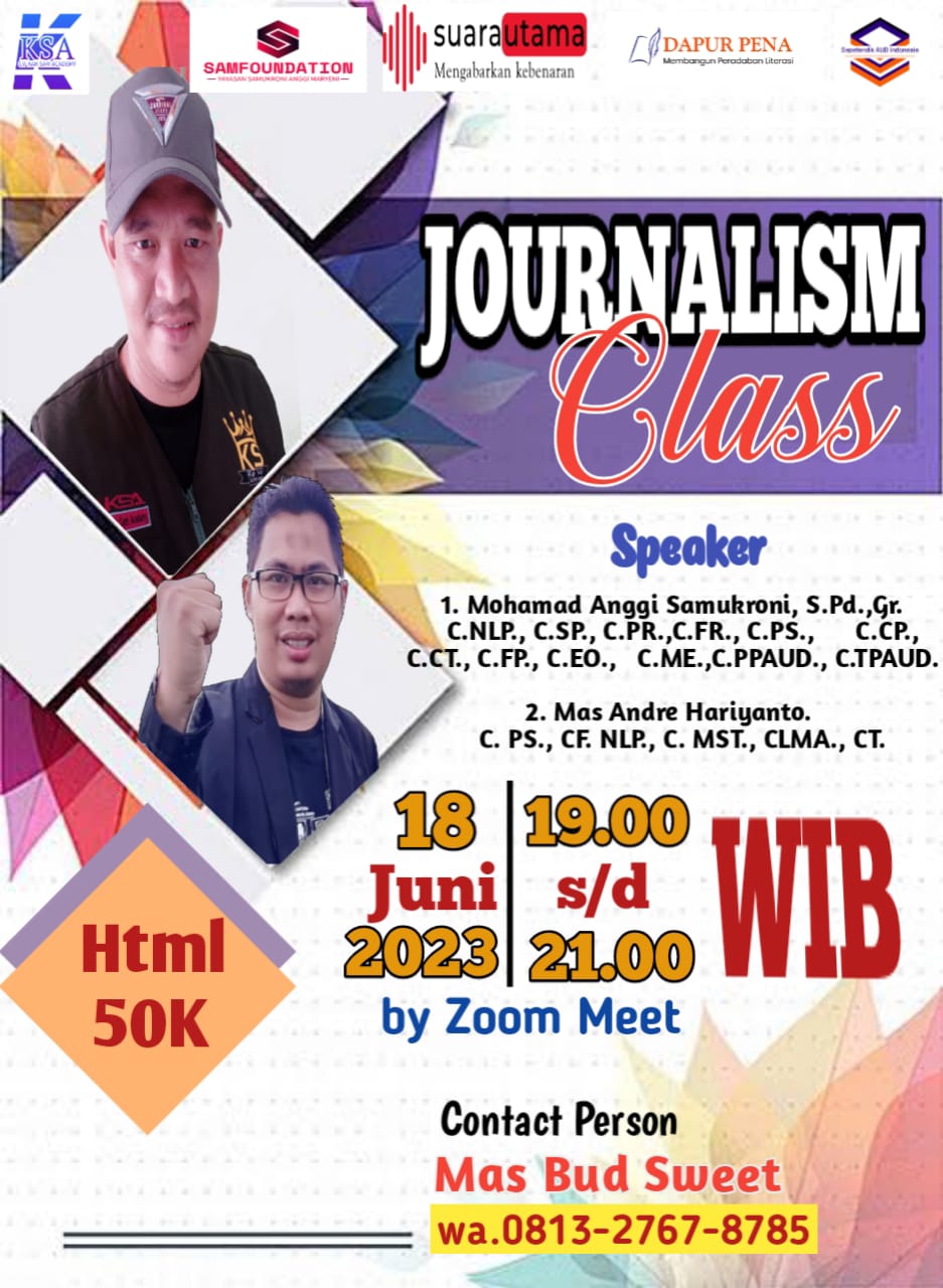 KSA dan Guru PAUD Se - Indonesia akan Gelar Family Gathering dan Pelatihan Jurnalistik di Villa Pacet Mojokerto Jawa Timur bersama Jurnalis Muda Mas Andre Hariyanto