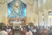 Suasana perayaan ekaristi di gereja St.Micahel Bilogai/kalis (Suara Utama.id)