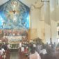 Suasana perayaan ekaristi di gereja St.Micahel Bilogai/kalis (Suara Utama.id)