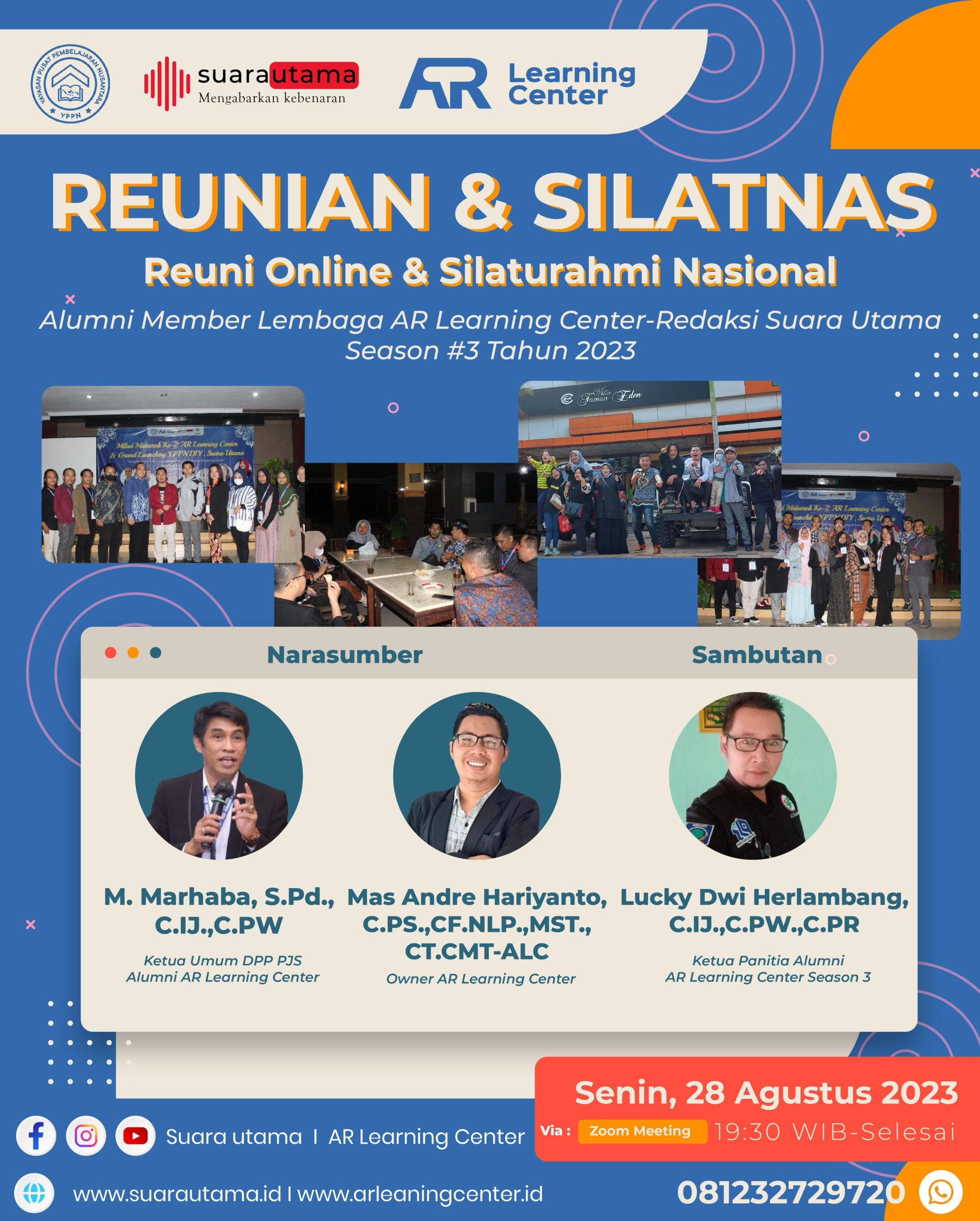 Foto Dokumentasi AR. Learning Center Reunian dan Silaturrahmi Nasional