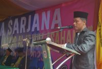 Foto Dokumentasi Suhardi :Sutrisno Dosen dan Alumni Pertama Bergelar Doktor Fakultas Tarbiyah Sampaikan Orasi Ilmiah di IAIDU Asahan Wisuda XXX Tahun 2023