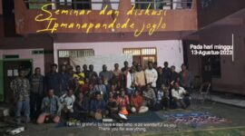 Ilustrasi foto usai. menerima Dua materi Ipmanapandode joglo