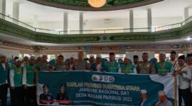 Pelepasan Kontingen Kafilah Dai Desa Madani Parmusi Sumatera utara oleh Polda Sumut