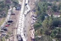 Kejadian Anjlokan KA Semeru dan KA Argo Wilis di Petak Jalan Sentolo - Wates Jogja. Foto; Mas Andre Hariyanto/Berbagai Sumber (SUARA UTAMA)