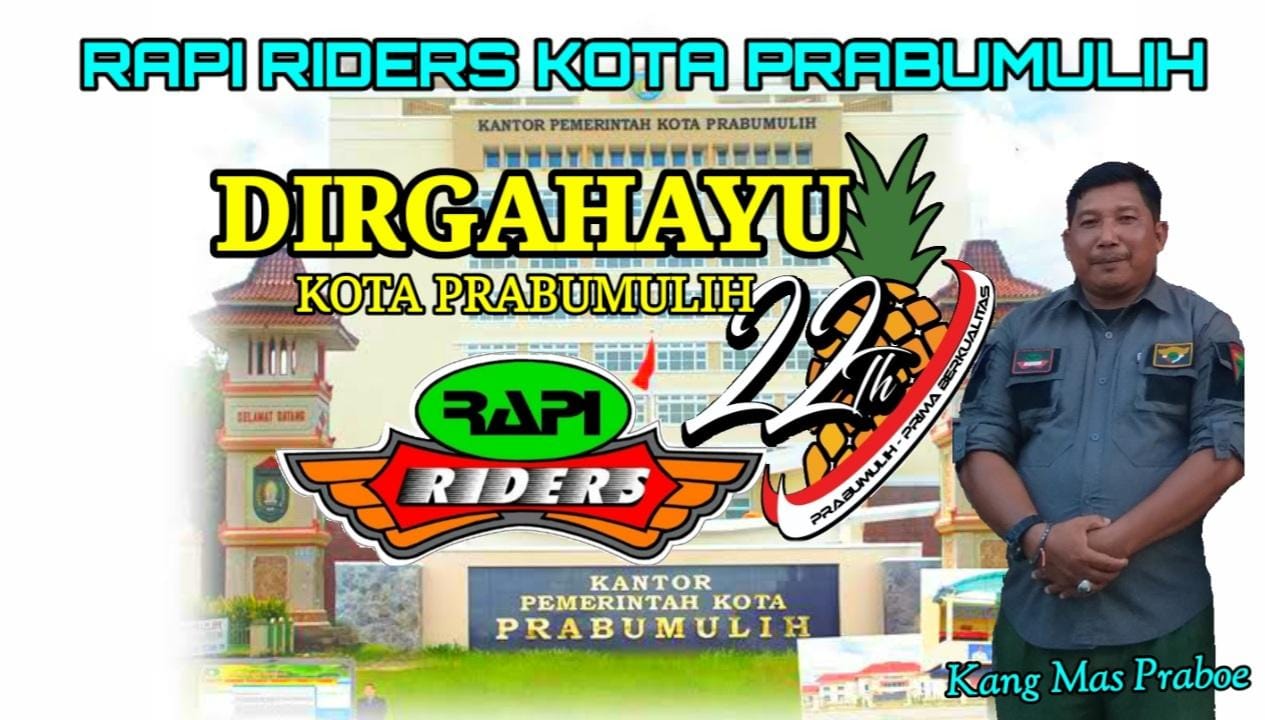 FOTO: Herwan Widodo atau Kang Mas Praboe Ketua Rapi Rider Prabumulih Sumatera Selatan/Dok. Internal/Mas Andre Hariyanto (SUARA UTAMA)