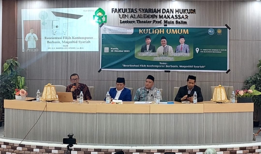 Foto : Kuliah umum Dr. KH. Nasrullah Afandi,LC.,MA dgn Thema " Reorientasi Fiqih Kontemporer berbasis Maqashid Syariah" Dok.(Abdiwijaya-Suara Utama.ID)