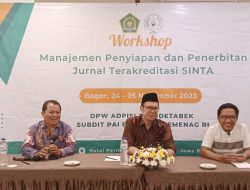DPW ADPISI Jabodetabek  Menggelar Workshop Manajemen Penyiapan dan Penerbitan Jurnal Terakreditasi SINTA