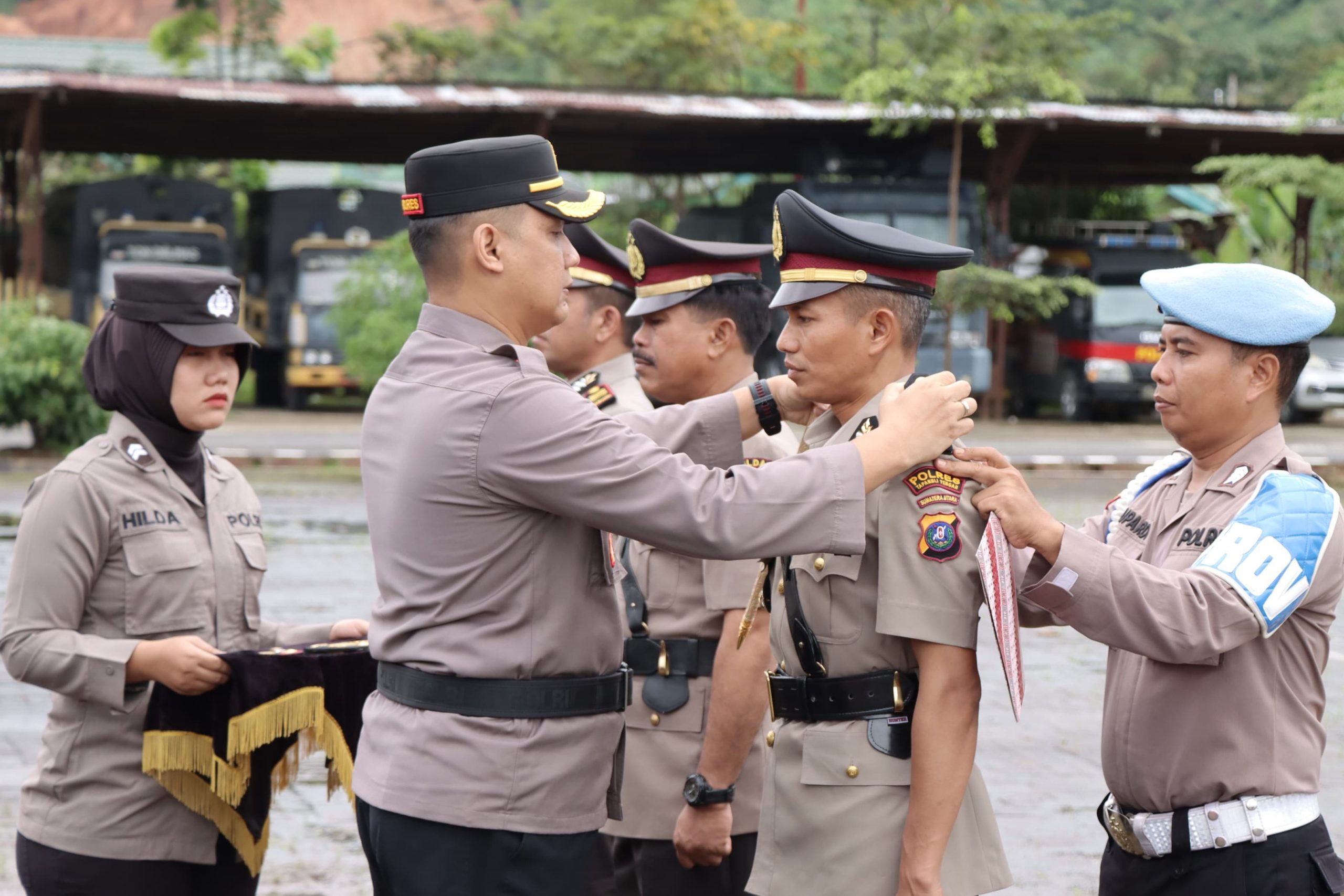 Foto Dokumentasi Polres Tapanuli Tengah Pelantikan jabatan Iptu Mulia Riadi sebagai Kapolsek Barus