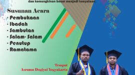 Ilustrasi bener Acara Syukuran Wisudawan Anselmus Tebai dan Agus Kudiai 