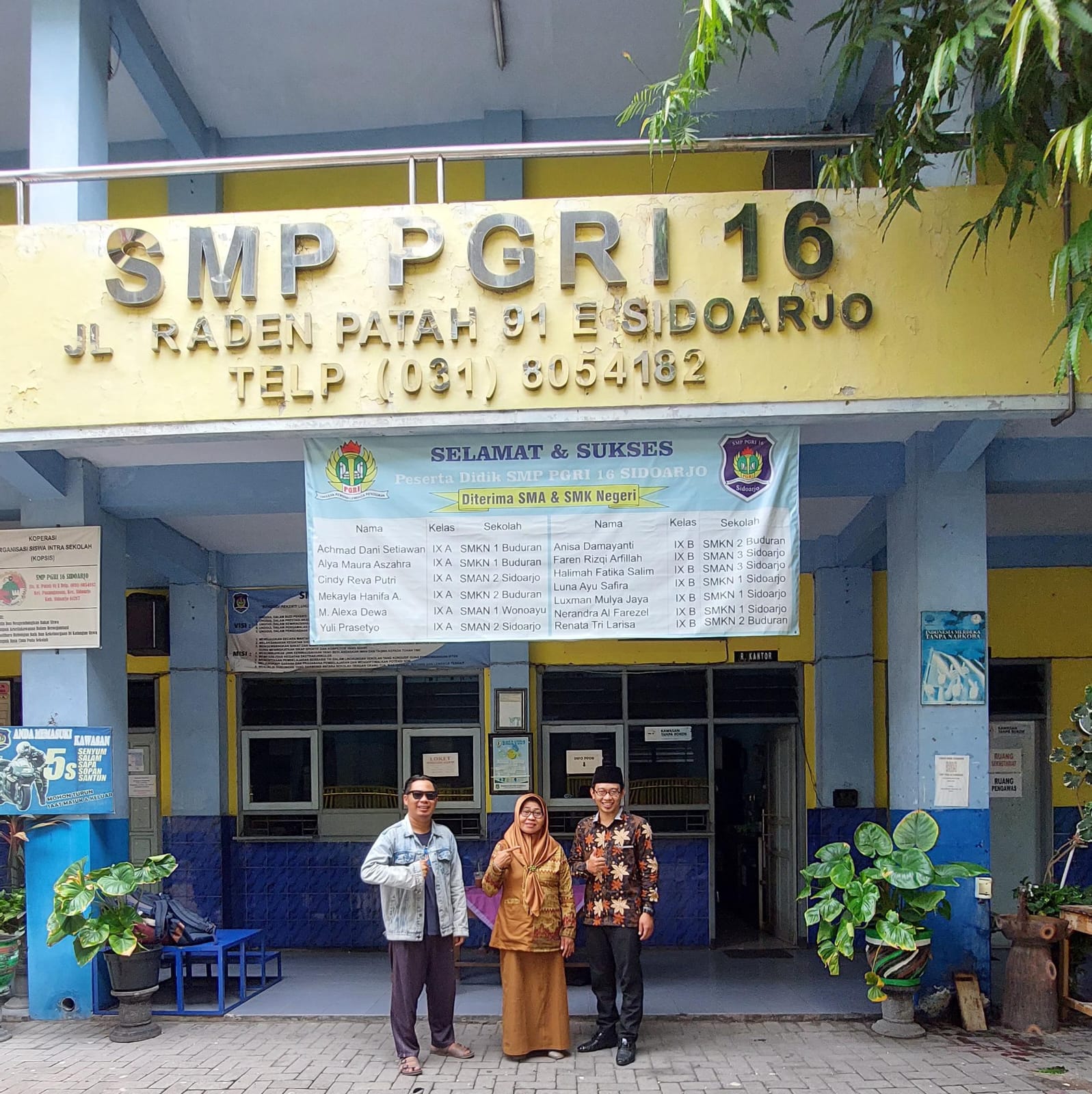 SMP PGRI 16 Sidoarjo dan TPQ Al-Furqon Sidoarjo Sukses Cetak Generasi Multitasking dan Mandiri Andre Hariyanto, Ini Sekolah dan Tempat Pembelajaran Hebat. FOTO: Mas Andre Hariyanto (SUARA UTAMA)