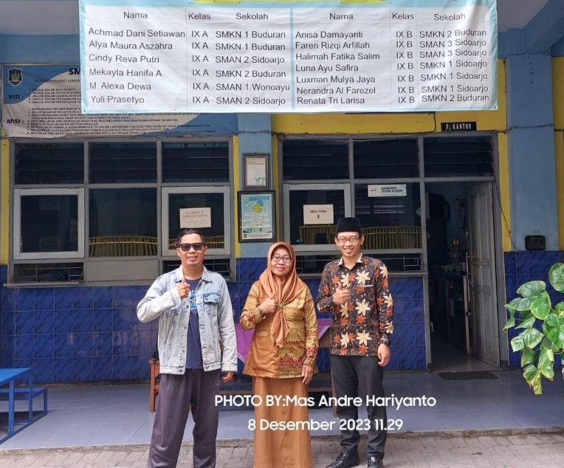 SMP PGRI 16 Sidoarjo dan TPQ Al-Furqon Sidoarjo Sukses Cetak Generasi Multitasking dan Mandiri Andre Hariyanto, Ini Sekolah dan Tempat Pembelajaran Hebat. FOTO: Mas Andre Hariyanto (SUARA UTAMA)