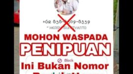 Tiga kali Akun Sosmed Herry Supriyanto Diretas, Waspada Model Penipuan