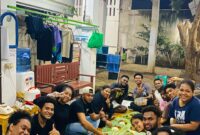 Potret Makan besama Mahasiswa Papua Atma Jaya Jakarta.01/24| Foto: Oscar Ugipa Suara Utama