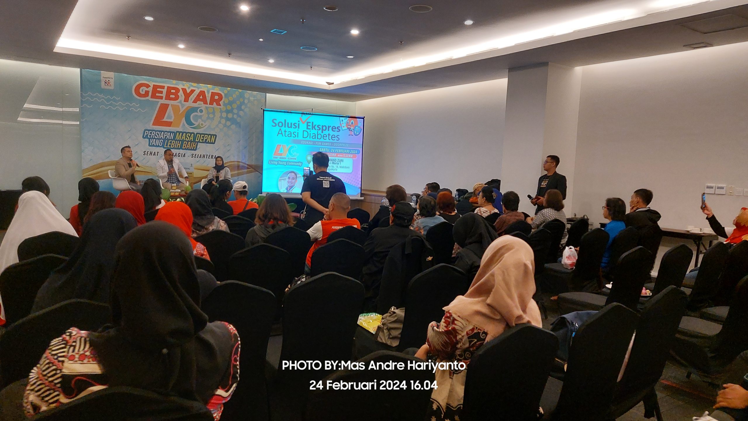 Kegiatan Gebyar LYC dan KK Indonesia di Hotel Grand Zuri Malioboro Yogyakarta bersama Dokter dan Ahli Gizi dalam lawan Diabetes. FOTO : Mas Andre Hariyanto & Aisyah PW (SUARA UTAMA)