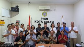 Rapat Kolaborasi Panitia Nyepi Nasional dengan Panitia Nyepi Banjar Bekasi Tahun 2024 di Ruang Sekretariat PHDI Kota Bekasi. (25/02/2024). (Foto: Heny, Berita: Idewa Adiyadnya/ Redaksi Suara Utama)