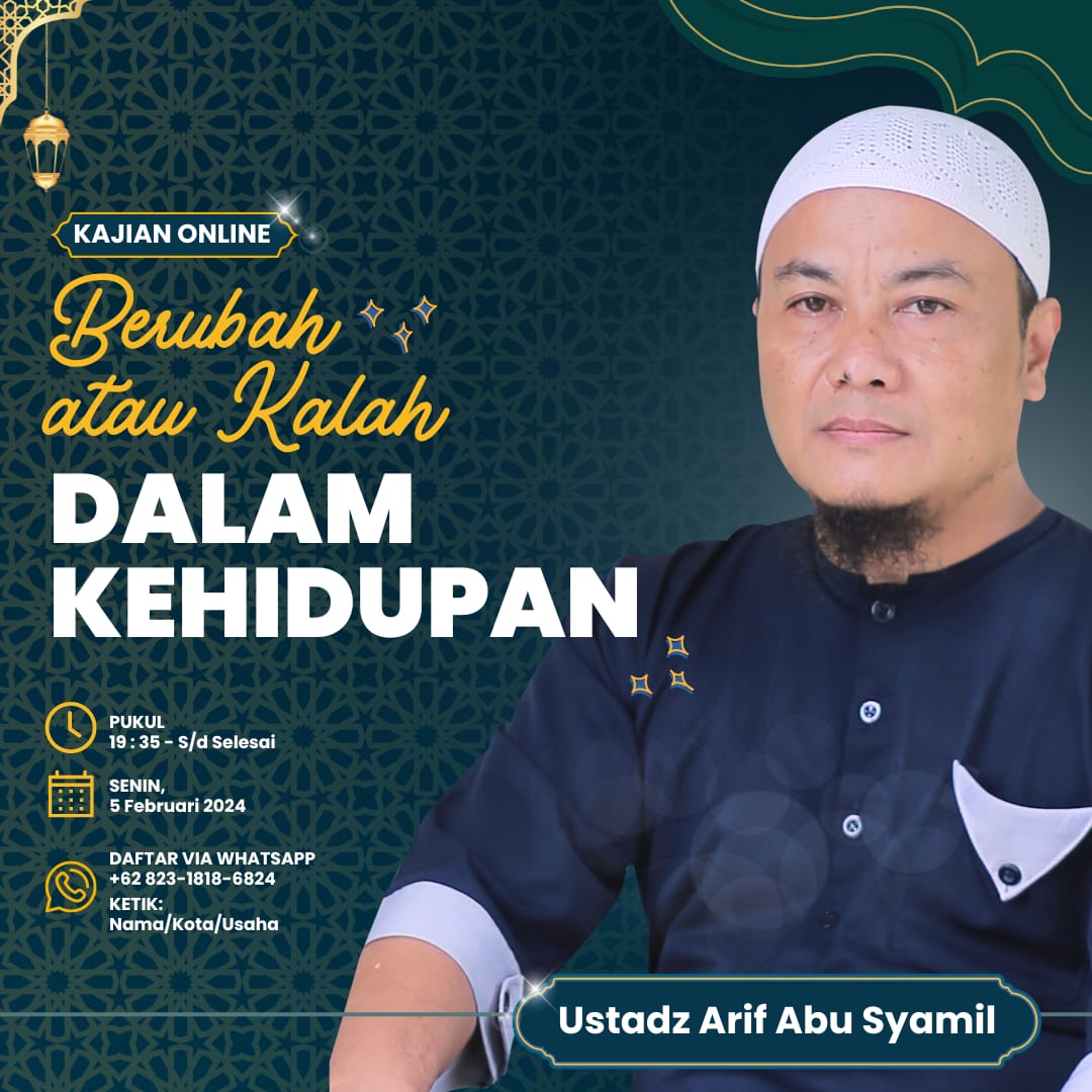 Founder PBI dan RMR Ust Arif Sukses Adakan Kajian Online Berubah atau Kalah. FOTO: Dok. Mas Andre Hariyanto & PBI (SUARA UTAMA)