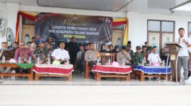 Acara Pelepasan Pengiriman Logistik Pemilu 2024 di Kantor KPU Tulang Bawang (10/2/2024) Foto : Humas Kapolres Tuba (suarautama.id)