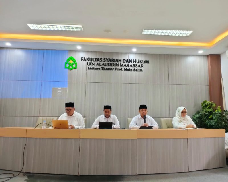 Foto : Pengarahan Dekan Fakultas Hukum dan Syariah UIN Alauddin.Dok (Abdiwijaya-Suara Utama.ID)