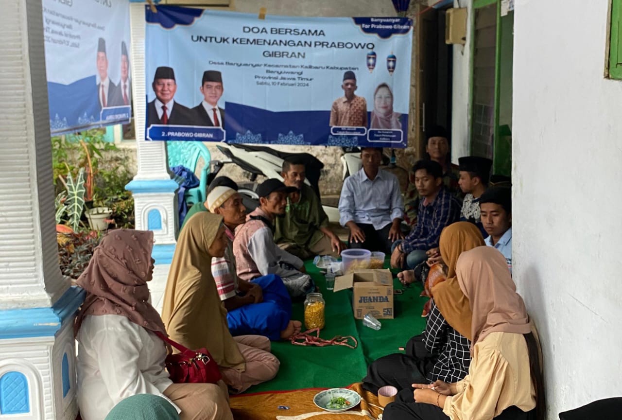 Doa bersama Warga Banyuwangi untuk Kemenangan Prabowo Gibran