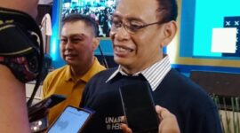 Rektor UNAIR, Prof. Dr. Mohammad Nasih, SE, MT, Ak. FOTO: Dok. Ridia Septiria/Mas Andre Hariyanto (SUARA UTAMA)