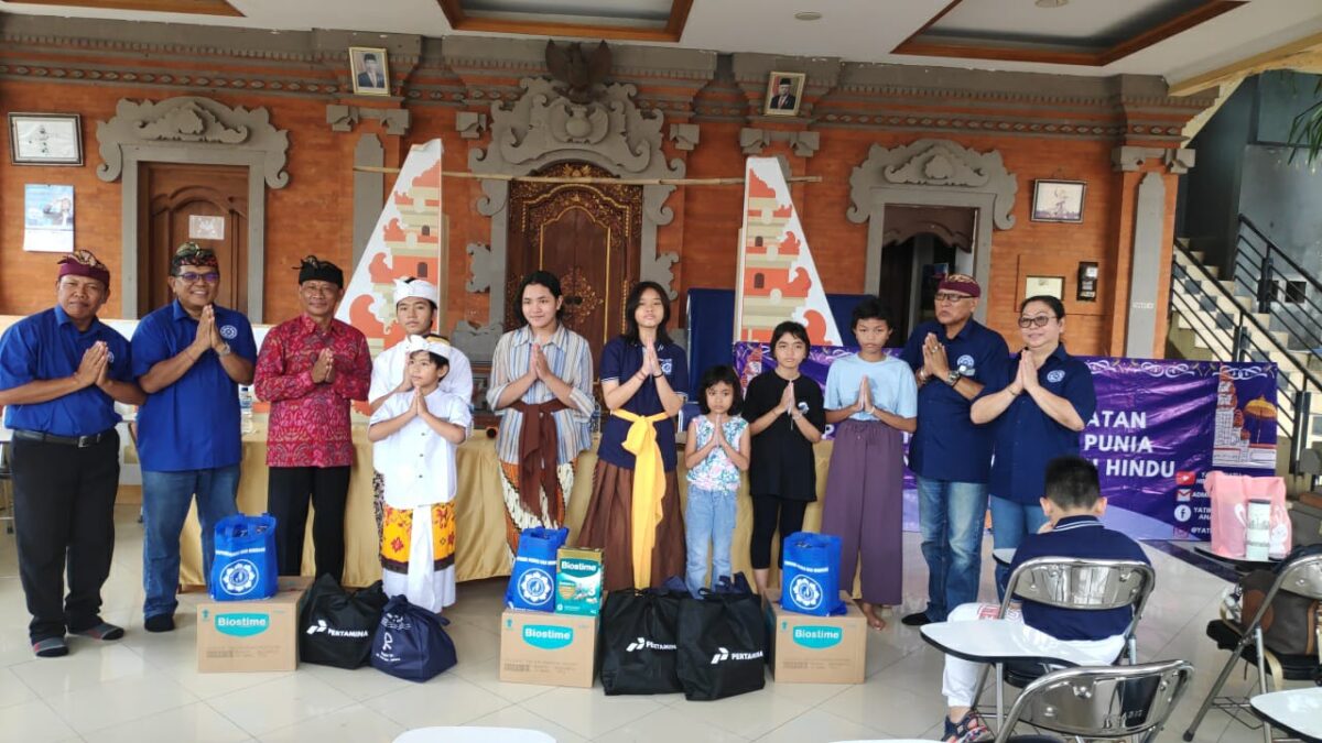 Jelang Hari Raya Galungan, Yapindu gelar program Peduli dan Berbagi. (27/02/2024. (Berita: Idewa Adiyadnya / Redaksi Suara Utama)