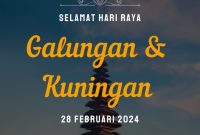 Indonesian Hypnosis Centre mengucapkan Selamat Hari Raya Galungan. (28/02/2024). (Foto: Idewa Adiyadnya / Redaksi Suara Utama)